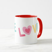 Taza Love letra de corazón マグカップ (正面右)
