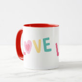 Taza Love letra de corazón マグカップ (正面左)