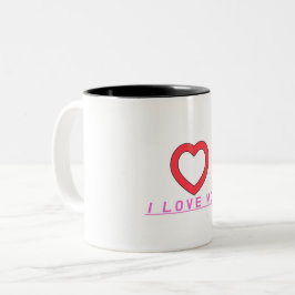 taza love mon ツートーンマグカップ