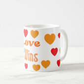 Taza “Love Wins” – El amor siempre gana コーヒーマグカップ (正面右)