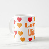 Taza “Love Wins” – El amor siempre gana コーヒーマグカップ (正面左)
