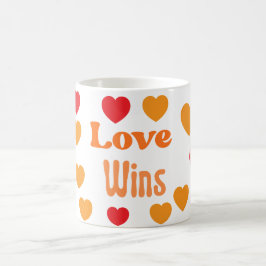 Taza “Love Wins” – El amor siempre gana コーヒーマグカップ