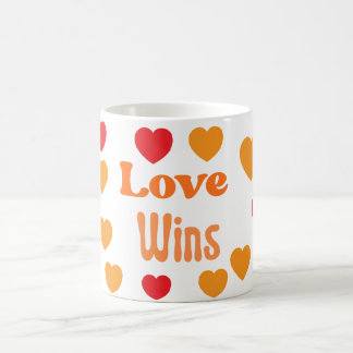 Taza “Love Wins” – El amor siempre gana コーヒーマグカップ