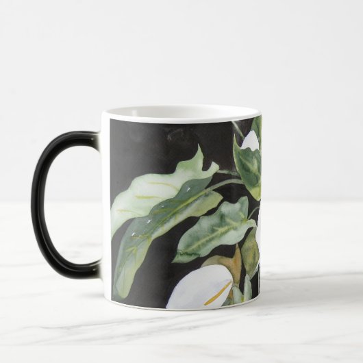 Taza mágica con acuarela de alcatraces モーフィングマグカップ (左)