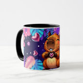 taza magica con motivo capybara マグカップ (正面左)