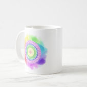 Taza mandala de colores コーヒーマグカップ (正面左)