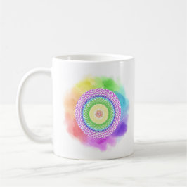 Taza mandala de colores コーヒーマグカップ