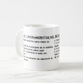 Taza mandamientos medicina コーヒーマグカップ (正面左)
