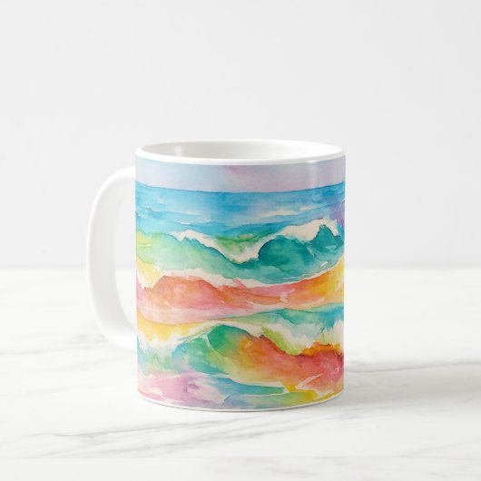 Taza mar de colores コーヒーマグカップ (正面左)