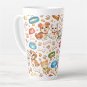 Taza mascota adorable カフェラテマグ (左アングル)