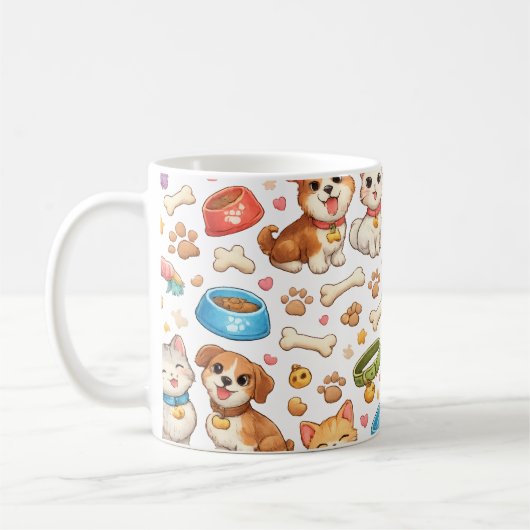 Taza mascota adorable コーヒーマグカップ (左)