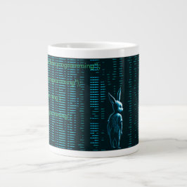 Taza matrix hacker computers  programmer 3 ジャンボコーヒーマグカップ