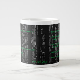 Taza matrix hacker phyton programmer 1 ジャンボコーヒーマグカップ