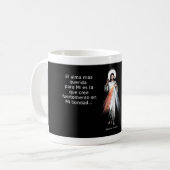 Taza mensaje de Jesus misericordioso コーヒーマグカップ (正面左)