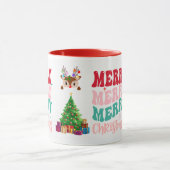 Taza Merry Christmas, Feliz Navidad  マグカップ (中央)