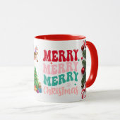 Taza Merry Christmas, Feliz Navidad  マグカップ (正面右)