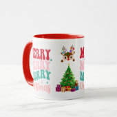 Taza Merry Christmas, Feliz Navidad  マグカップ (正面左)
