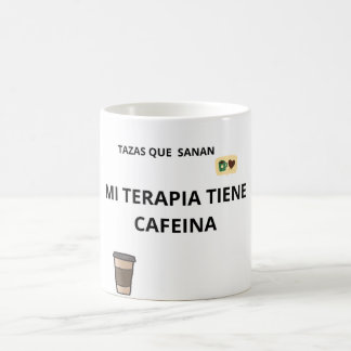 Taza Mi Terapia Tienen Cafeína – Regalo Salud コーヒーマグカップ