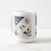 Taza minimalista con ilustración exclusiva. コーヒーマグカップ (正面左)