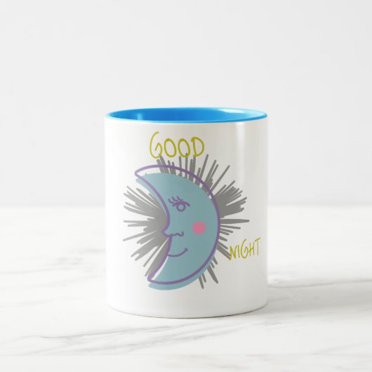 Taza Moon Good Night ツートーンマグカップ (中央)