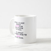 Taza motivacional, superación personal. コーヒーマグカップ (正面左)