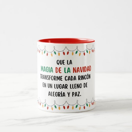 Taza navideña ツートーンマグカップ (中央)