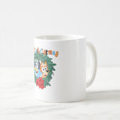 Taza Navideña Bluey コーヒーマグカップ (正面右)