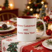Taza Navideña con adorable osito ツートーンマグカップ