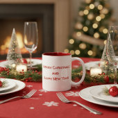 Taza Navideña con adorable osito ツートーンマグカップ
