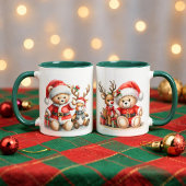 Taza navideña con un adorable osito Taza マグカップ