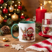 Taza navideña con un adorable osito Taza マグカップ