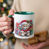 Taza navideña con un adorable osito Taza マグカップ