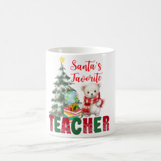 Taza navideña para maestros コーヒーマグカップ