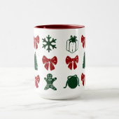 Taza navideña y coquette マグカップ (中央)