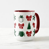 Taza navideña y coquette マグカップ (正面右)