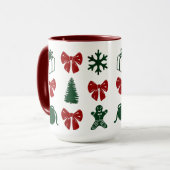 Taza navideña y coquette マグカップ (正面左)