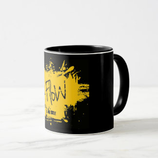 Taza Negra con logo de +Flow マグカップ