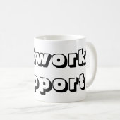 Taza network support コーヒーマグカップ (正面右)