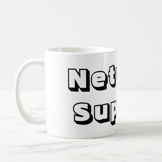 Taza network support コーヒーマグカップ (左)