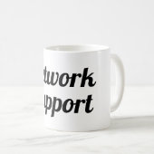 Taza network support コーヒーマグカップ (正面右)