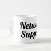 Taza network support コーヒーマグカップ (正面左)
