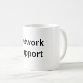 Taza network Support コーヒーマグカップ (正面右)