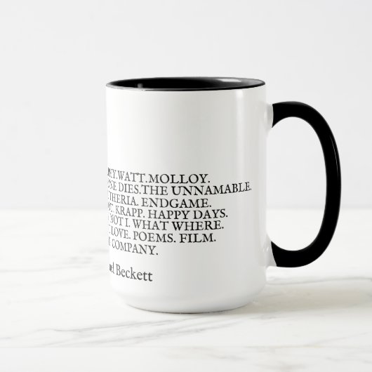 Taza Obra Samuel Beckett マグカップ (右)
