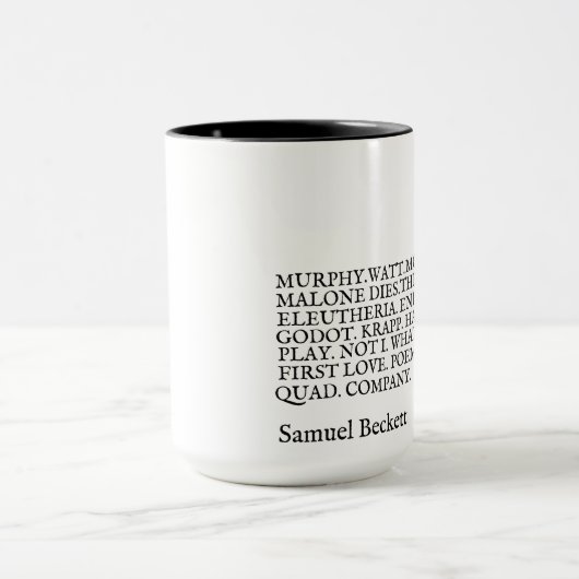 Taza Obra Samuel Beckett マグカップ (中央)