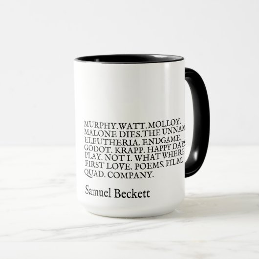 Taza Obra Samuel Beckett マグカップ (正面右)