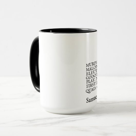 Taza Obra Samuel Beckett マグカップ (正面左)