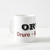Taza Oruro  Bolivia コーヒーマグカップ (正面左)