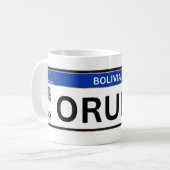 Taza Oruro Mercosur コーヒーマグカップ (正面左)