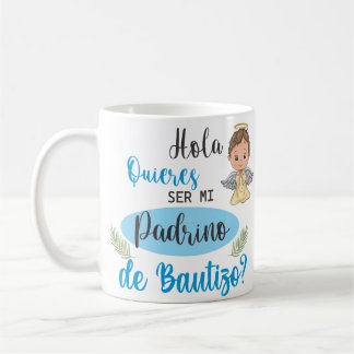 TAZA PADRINO BAUTIZO コーヒーマグカップ