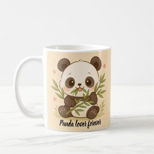 Taza Panda Lover コーヒーマグカップ (左)
